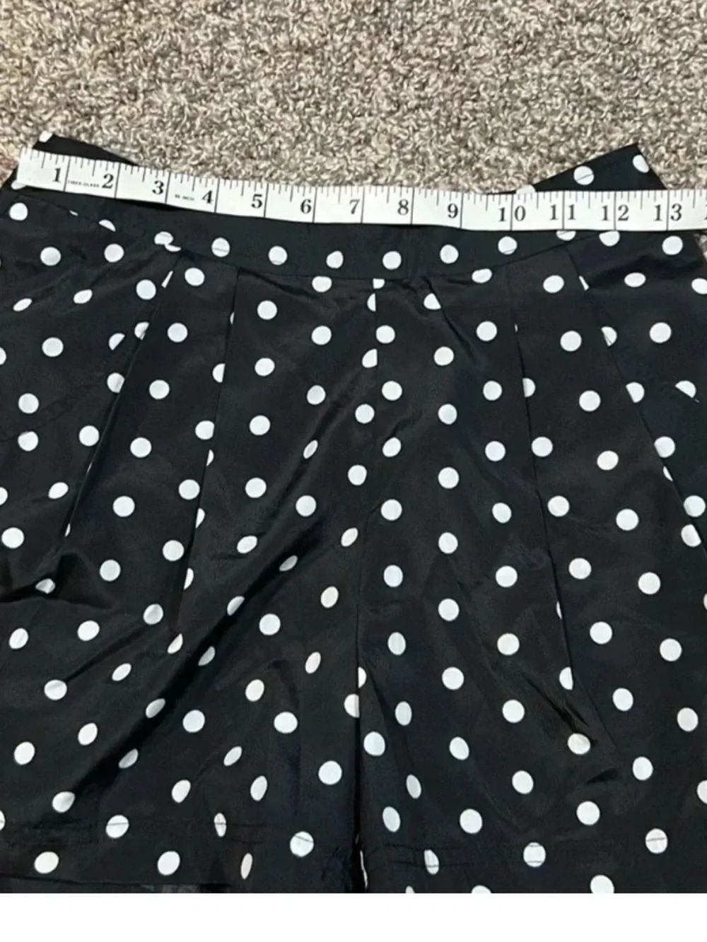 Y2K Forever‎ 21 Festival Ready Black Polka Dot High-Waist Shorts